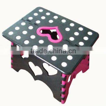 Foldable Plastic Ottoman Household Portable Stool