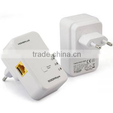 Wireless 500Mbps Home Plug Powerline Adapter