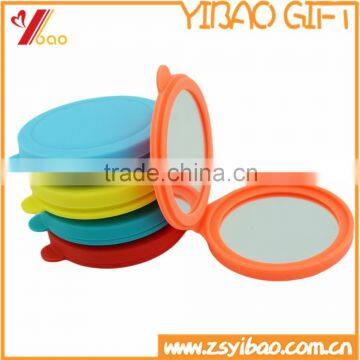 Round Silicone Mirror/Round Pocket Mirror/Fashion Souvenir Silicone Compact Mirror                        
                                                Quality Choice