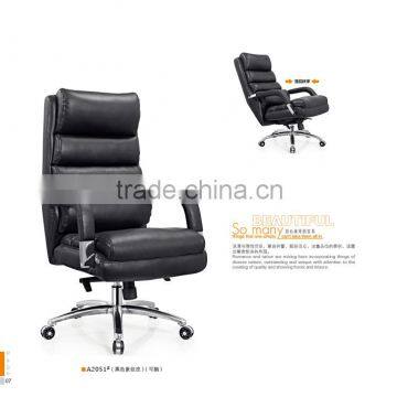 Black executive office leather chair armrest covers factory sell directly SY4