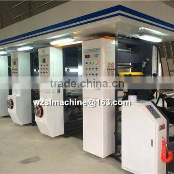 High speed plastic film rotogravure press