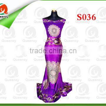 latest design floral printed cheap satin fabric, 2015 beautiful silk satin fabric S036