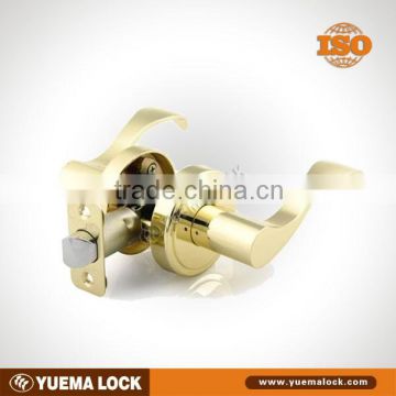 Wave Passage Lever Lock, Polished Brass