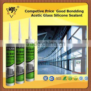 Competive Price Good Bondding Acetic Glass Silicone Sealant