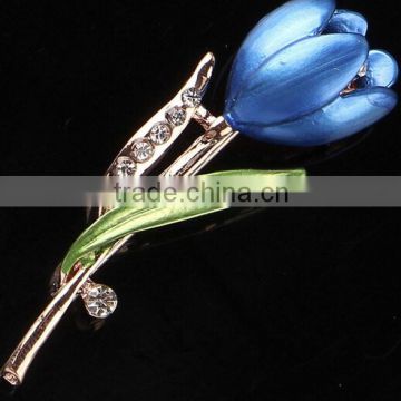 enamel personalized fashion Tulip Flower Brooch