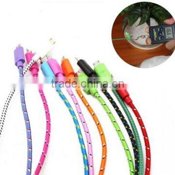 Standard USB Type and Mobile Phone Use Fabric Braided USB Charger Cable 1M 2M photo-2