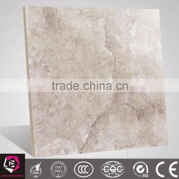 Light grey natural stone look galzed tile