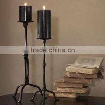 Pillar Candle Holder, wrought iron candle holder