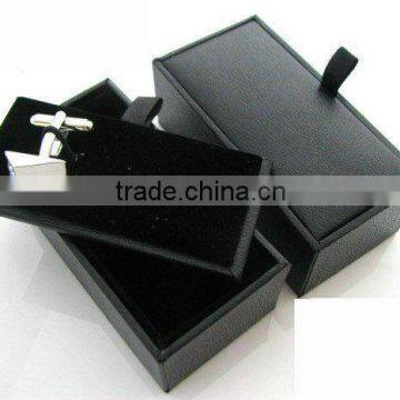 P13 Cheap Black Fency Paper Cufflink Box