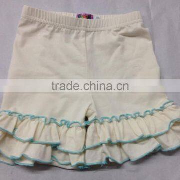 wholesale baby girls cotton shorts!high quality double ruffles shorts for children