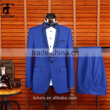 Hot New Products for 2016 High Quality Wholesale Formal Frock Dress Embroidery Design Man's Suits photo-2