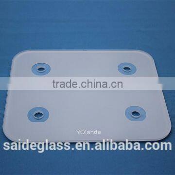 tempered silk screening glass for body scale