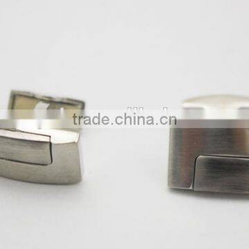 Stylish Mens Shirt Matte Silver Cufflinks Matt Blank Cufflink photo-3