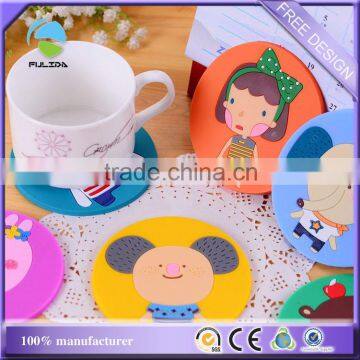 thick kids kindergarten Soft PVC Rubber mixed pack tea drink mat