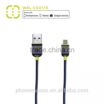 Walnut 2m Length Black Micro USB Cable for Universal Phone photo-2