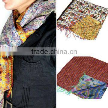 Handmade Silk Kantha Scarves Women Kantha Scraf