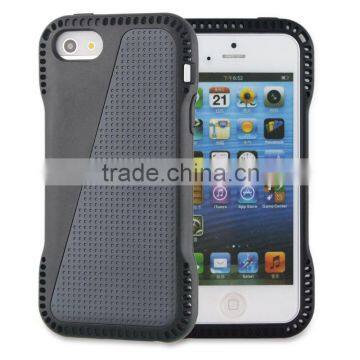 Slim protective Plastic and TPU combo defender case for iPhone 5 5G