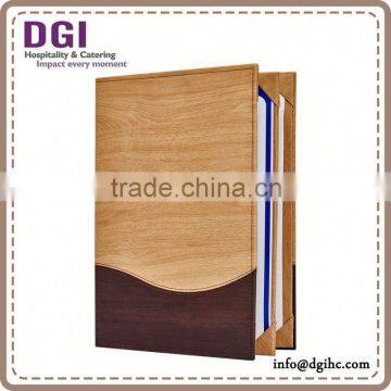 Brown Menu Cover With Screws / Hotel Leather Folder / Restaurant Supplies / Menu Restaurant
