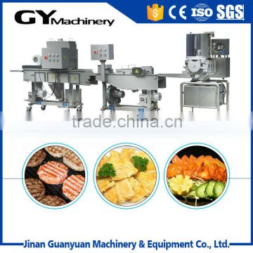 Mini Automatic chicken Burger production line/fish burger machine