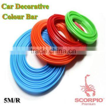 New stylish DIY colorful P-type non-glue pvc decorative car protection strips