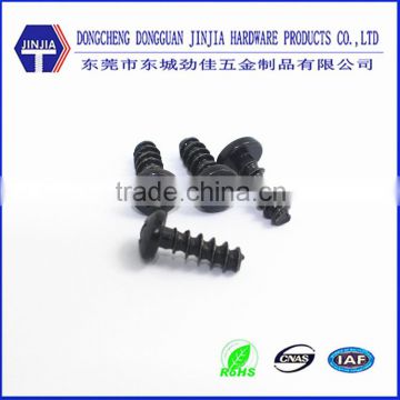 m4*12 cross recess pan head thread forming black dacromet screws