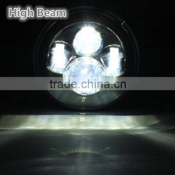 H4 40W 7Inch Round LED Headlight Hi-Lo Beam FIt 2007-2015 For J-eep For Wrangler JK TJ LJ Pure White DC12V-30V Waterproof photo-5