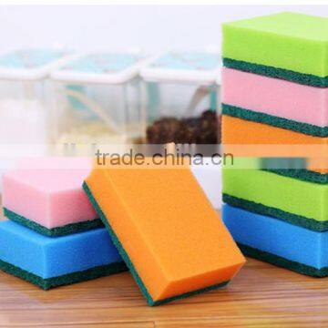 OEM wholesale promotional abrasive kitchen cleaning nylon mixed polyester sponge scouring pads