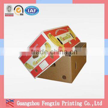Custom Printed Separate Lid 5 Ply Corrugated Banana Carton Box Quality Choice