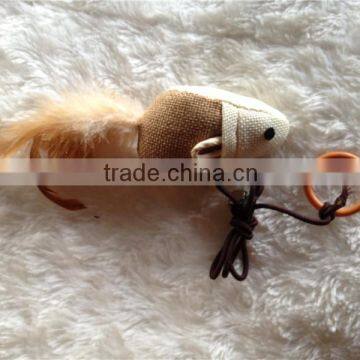 Natural material wholesale cat toy,New fur mouse cat toy