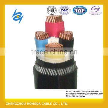 underground 4core 120mm XLPE insulated SWA armoured PVC sheathed power LV cable