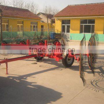 High Performance 3 Point Hitch Finger Wheel Hay Rake for Ranch Using photo-5