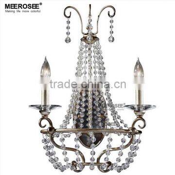 Luxury Home Designs Interior Wall Light Fxitures 2 Light Crytal Wall Sconce MD82001 photo-2