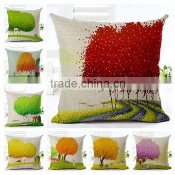 Online Sale Cotton Blend Linen Square Decorative Throw Pillow Covers - Indoors or Outdoors Cushion Cases