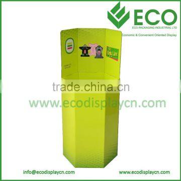 Supermarket Hook Tray Floor Display Stand Cardboard Paper Dump Bin