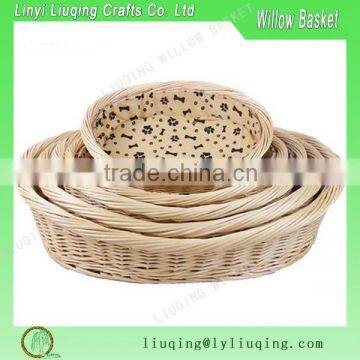 Cozy Wicker dog bed/ Wicker baskets for dogs/Dog dry bed