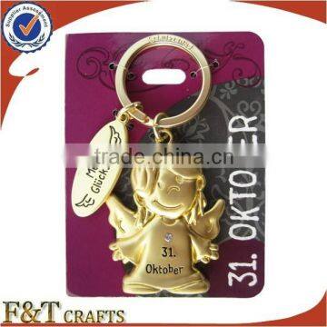 2013 3D Design Antique Metal Engravable Keychains With High Relief photo-6
