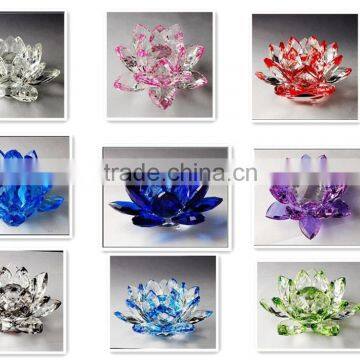 New gifts Artificial K9 glass crystal lotus flower                        
                                                Quality Choice