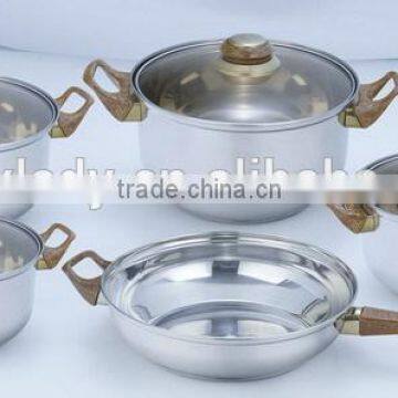 9pcs wholesale low price stainless steel cookware set