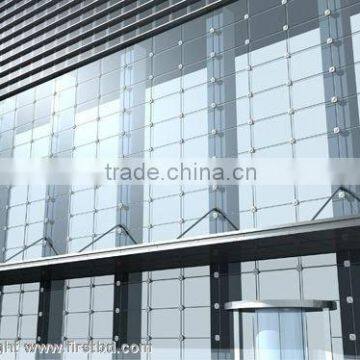 New design frameless glass curtain wall