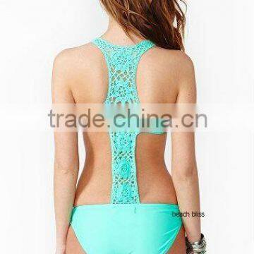 crochet lace ladies women backless swimwear