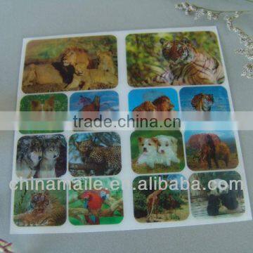 popular kid's lenticular stickers