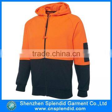 2016 Bulk wholesale blank fluorescent two tone hoodies