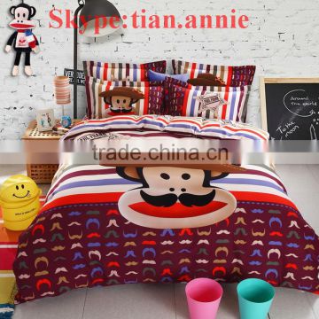 Hello Kitty 100% cotton reactive printting bed sheet set bed sheet egyption cotton bedding bedding set wholesale bedding