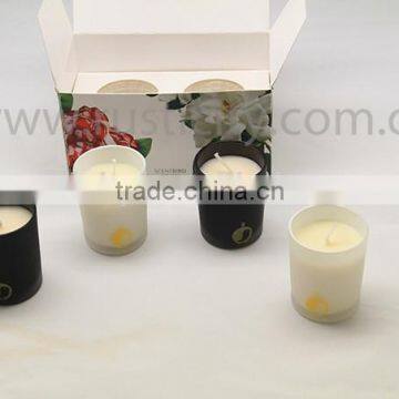 Top selling soy candle in white and black frosted candle jars