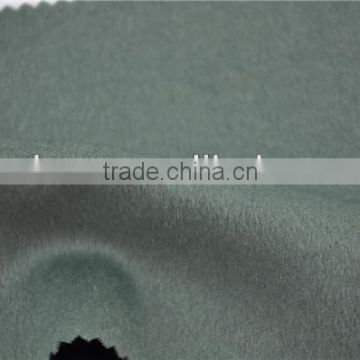 Hot selling light green 100 wool fleece woolen fabric for coats