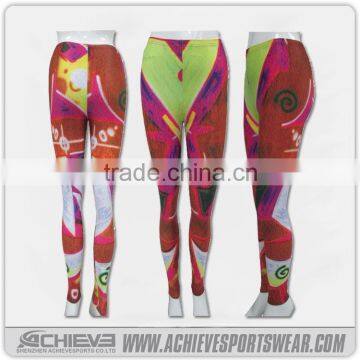 high waisted fitness leggings,printed leggings sublimated transparent leggings