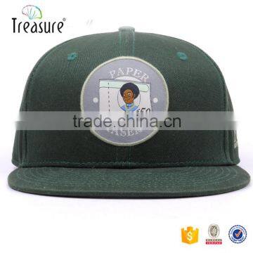 China supplier wholesale 100% cotton flat brim embroidery stitched printing logo snap back caps hats