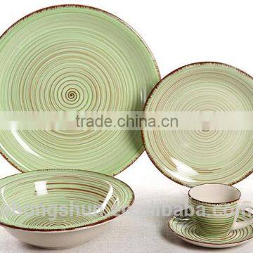 16PCS color glaze stoneware dinner set/ceramic dinner set