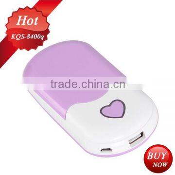 china supplier samart power bank 8400mAh