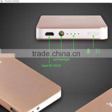 champagne ultrathin high capacity portable 3g wifi power bank